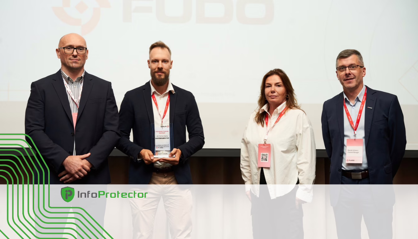InfoProtector z wyróżnieniem „Najaktywniejszy Partner” Fudo Security